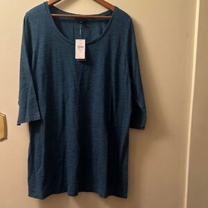 J. Jill Blue Petite Top